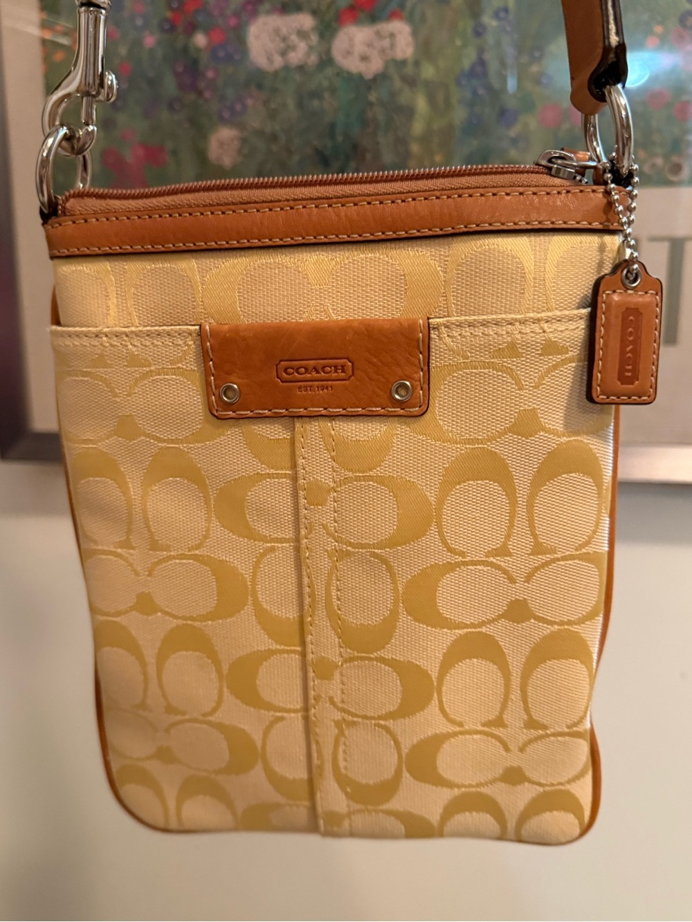 Coach Signature Yellow Crossbody